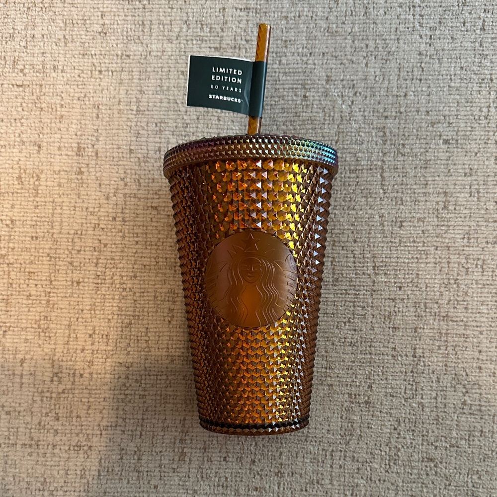 Starbucks 50th Anniversary Gold Tumbler